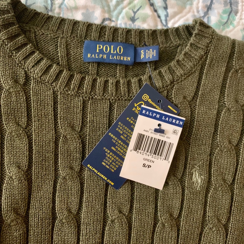 Polo by Ralph Lauren slim fit cable-knit sweater